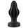 ANOS - plug anal suave y acanalado 5 cm - negro