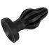 ANOS - plug anal suave y acanalado 5 cm - negro