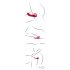 You2Toys Strapless - vibrador sin correas con control remoto (rojo)