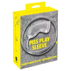   You2Toys Piss Play Sleeve - funda para pene con tubo de salida (transparente)