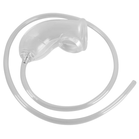 You2Toys - funda pene con tubo salida - transparente