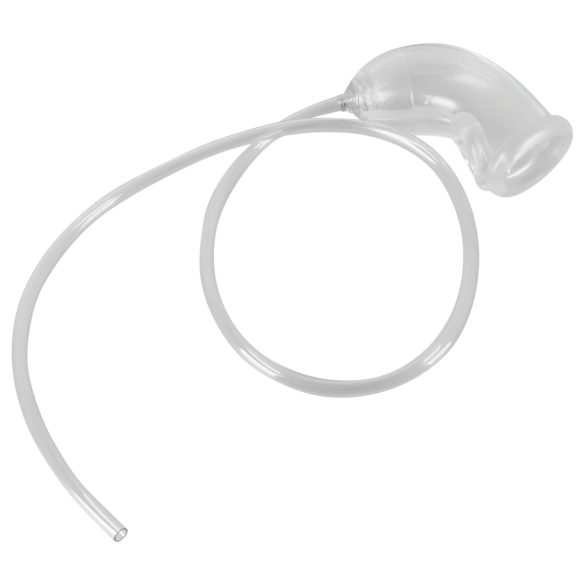 You2Toys - funda pene con tubo salida - transparente