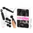 Couples Choice - vibrador masajeador recargable con calor - silicona negra