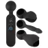 Couples Choice - vibrador masajeador recargable con calor - silicona negra