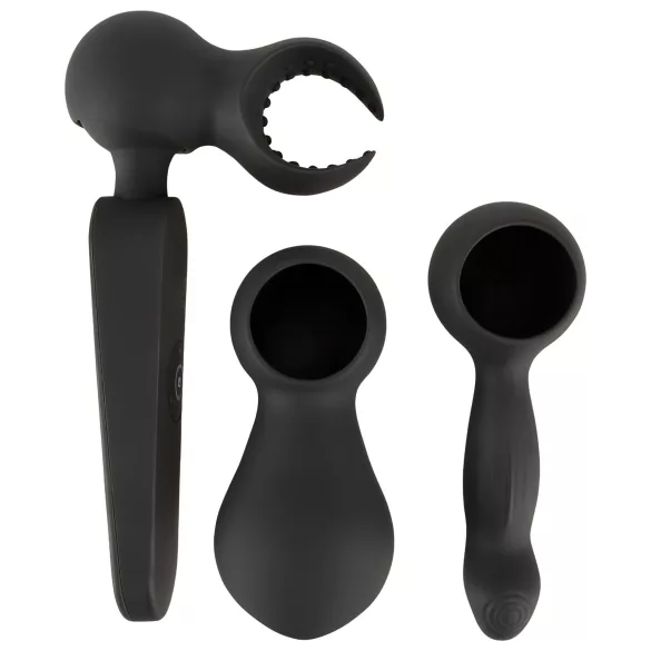 Couples Choice - vibrador masajeador recargable con calor - silicona negra