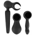 Couples Choice - vibrador masajeador recargable con calor - silicona negra