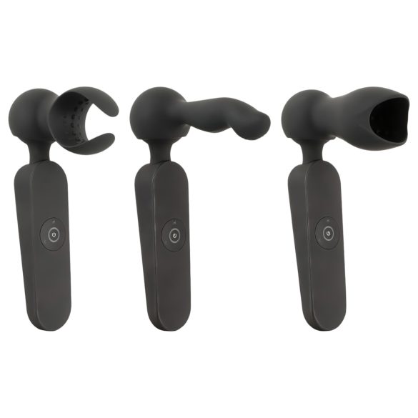 Couples Choice - vibrador masajeador recargable con calor - silicona negra