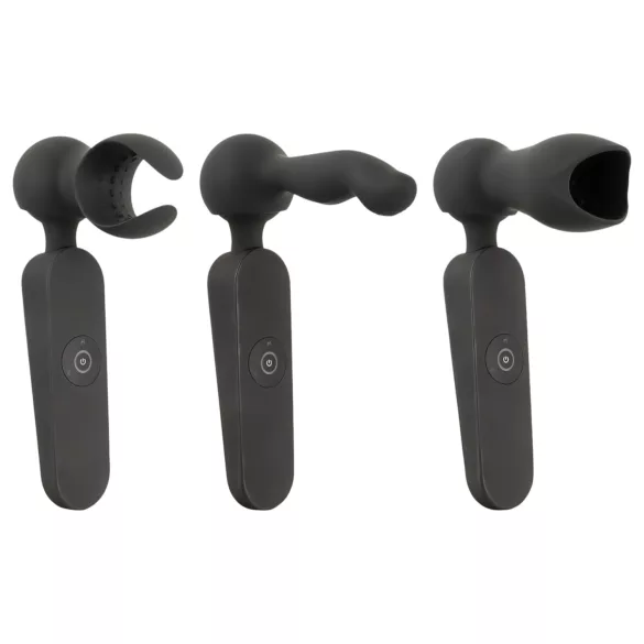 Couples Choice - vibrador masajeador recargable con calor - silicona negra