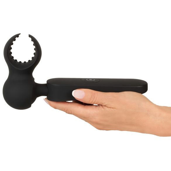 Couples Choice - vibrador masajeador recargable con calor - silicona negra