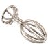 ANOS Metal (2,8cm) - plug anal de acero con jaula (plateado)