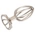 Plug anal metálico (3,8cm) - jaula de placer en plata