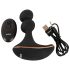 ANOS - Doble motor vibrador anal giratorio (negro)