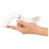 Liaison Curve - vibrador LED recargable (transparente-blanco)