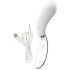 Liaison Curve - vibrador LED recargable (transparente-blanco)