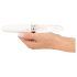 Liaison Recto - vibrador LED recargable (transparente-blanco)