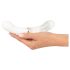 Vibrador LED silicona-vidrio You2toys Liaison (transparente-blanco)