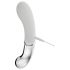 Vibrador LED silicona-vidrio You2toys Liaison (transparente-blanco)