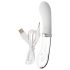 Vibrador LED silicona-vidrio You2toys Liaison (transparente-blanco)