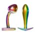 ANOS Metal Rainbow - juego de plugs anales de metal (2 piezas)