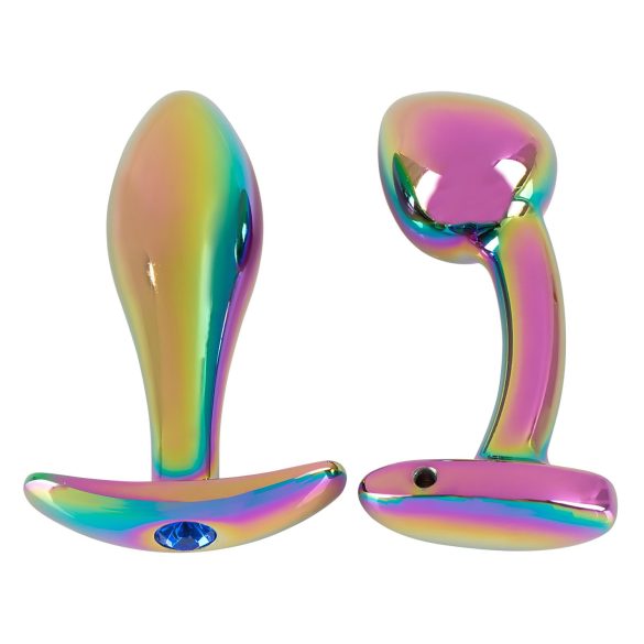 ANOS Metal Rainbow - plug anal metálico - set 2 piezas - multicolor