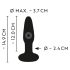 ANOS - vibrador anal recargable e impermeable (negro)