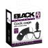 Black Velvet - Jaula de pene de silicona con plug anal (negro)