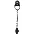 Black Velvets - jaula para pene de silicona con plug anal (negro)