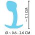 Cuties Mini Plug Anal Silicona - Azul (2,6 cm)
