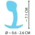 Cuties Mini Butt Plug - plug anal de silicona (azul, 2,6 cm)
