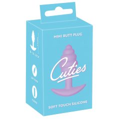   Cuties Mini Butt Plug - tapón anal de silicona - morado (2,8 cm)