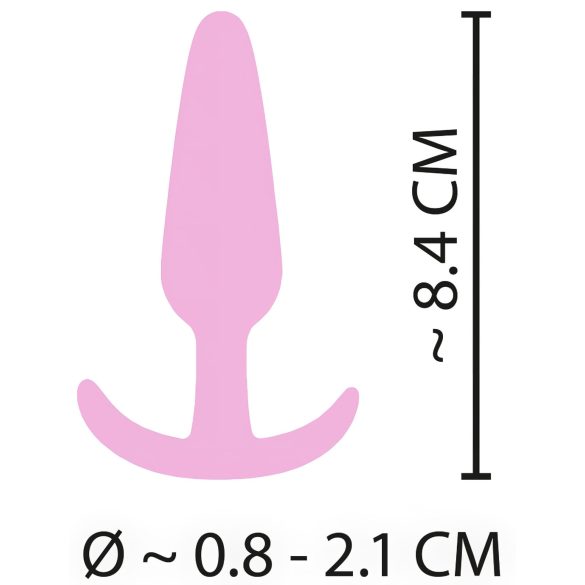 Cuties Mini Butt Plug - plug anal pequeño - silicona - rosa - 2,1 cm