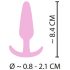 Mini Plug Anal Cuties - silicona rosa (2.1cm)