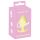 Tapón Anal Mini Cuties - Silicona Amarillo (3,1cm)