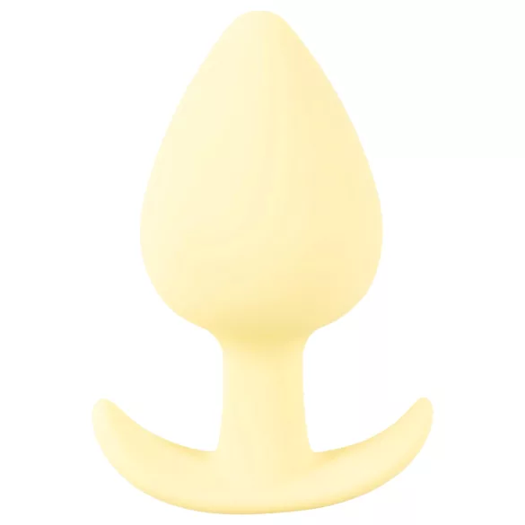 Cuties - plug anal pequeño - silicona amarilla - 3,1 cm