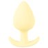 Cuties Mini Plug Anal - silicona amarillo (3,1cm)