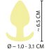 Cuties Mini Plug Anal - silicona amarillo (3,1cm)