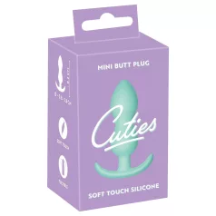 Cuties - plug anal pequeño - silicona - menta 2,3 cm