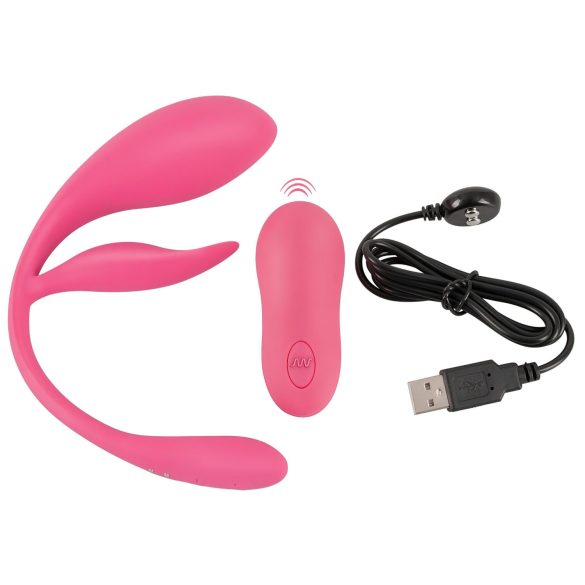 SMILE - huevo vibrador recargable con control remoto - silicona rosa