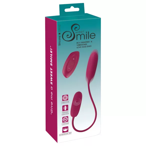 Smile Love Egg Duo - huevo vibrador doble - anal y vaginal - control remoto