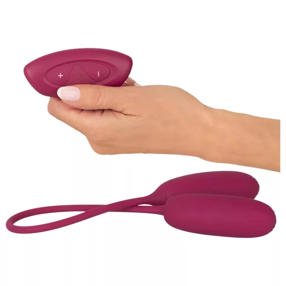 Smile Love Egg Duo - huevo vibrador doble - anal y vaginal - control remoto