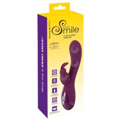   SMILE - vibrador lila, 3 motores con estimulador de clítoris