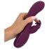 SMILE - vibrador lila, 3 motores con estimulador de clítoris