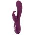 SMILE - vibrador lila, 3 motores con estimulador de clítoris