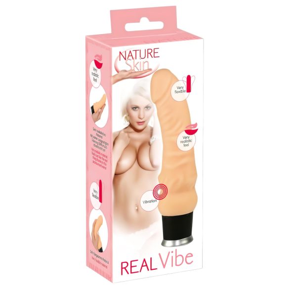 Nature Skin - Vibrador realista - textura suave - color piel