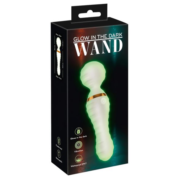 You2Toys Brilla en la oscuridad - vibrador masajeador (blanco)