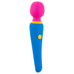 Vibrador recargable y sumergible de colores.