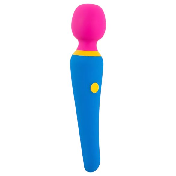 Vibrador recargable y sumergible de colores.