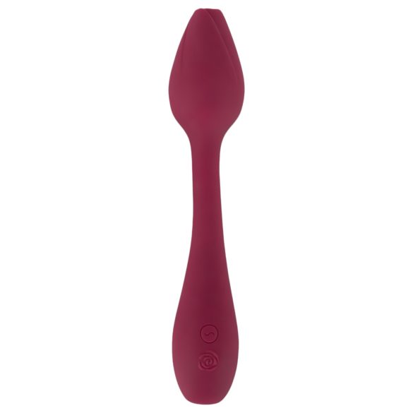 You2Toys Rosenrot - vibrador flexible punto G - silicona roja