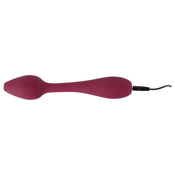 You2Toys Rosenrot - vibrador flexible punto G - silicona roja