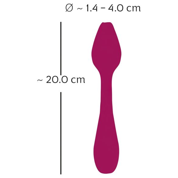 You2Toys Rosenrot - vibrador flexible punto G - silicona roja